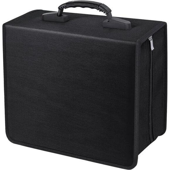 CD/DVD Binder, CD DVD Case Holder Binder 400 Capacity CD/DVD Wallet Storage - Picture 1 of 7